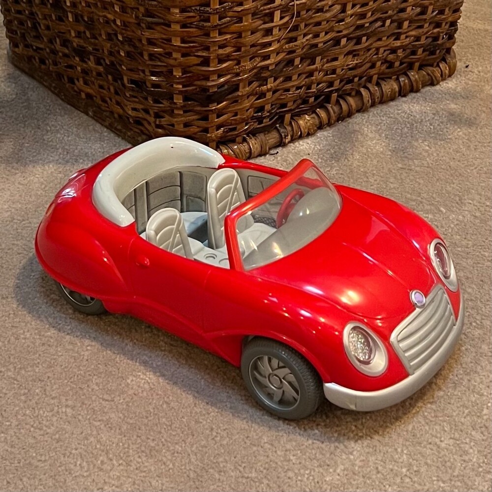 Fisher-Price Loving Family Dollhouse Sports Car Convertible Red 2002 Vintage